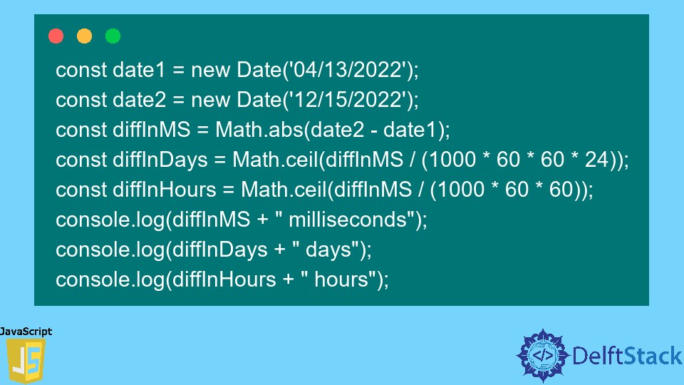 calculate-date-difference-in-javascript-delft-stack